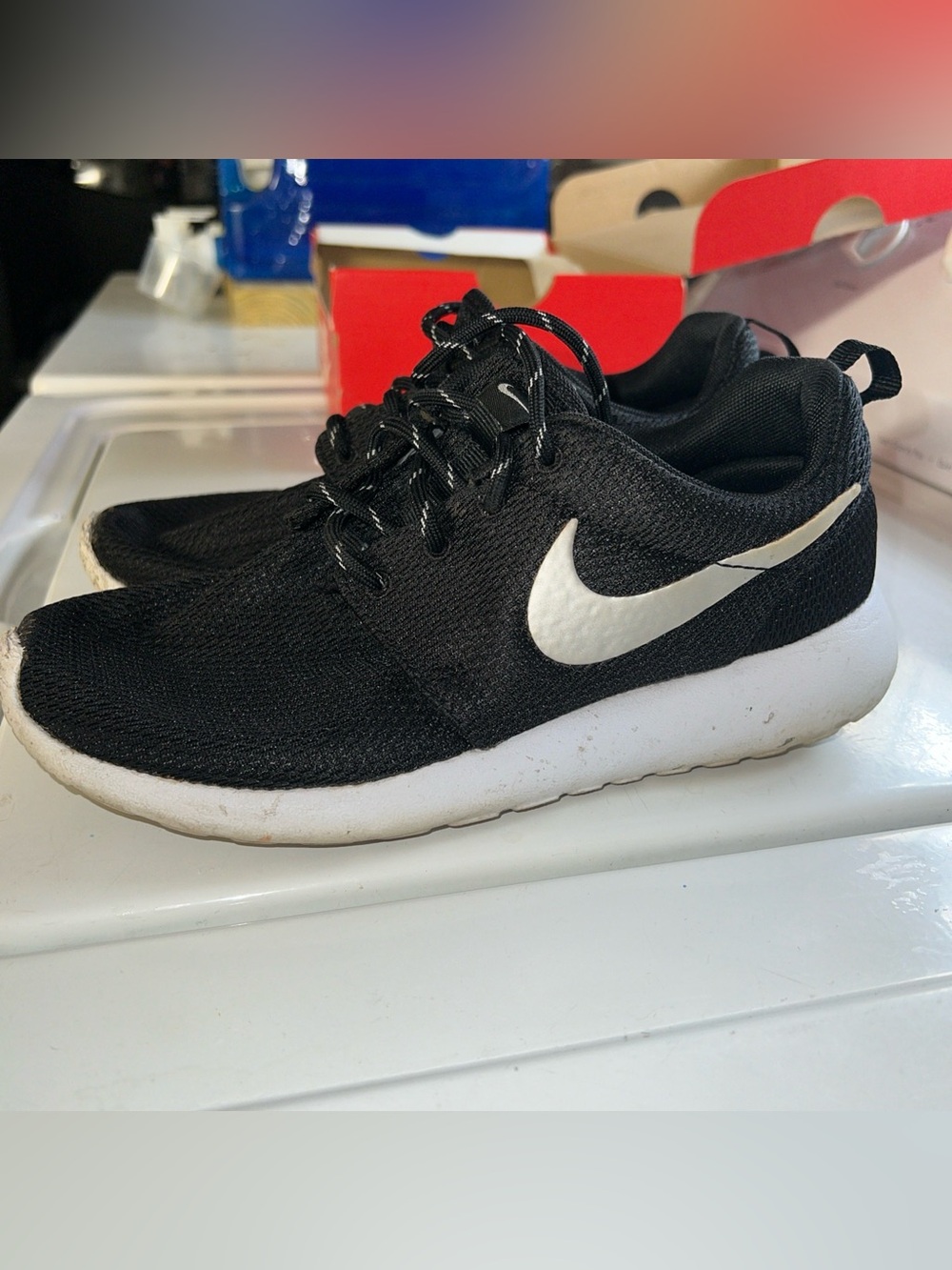 Nike Black and White Lightweight Running Shoe